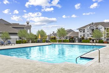 Swimming pool with large sundeck